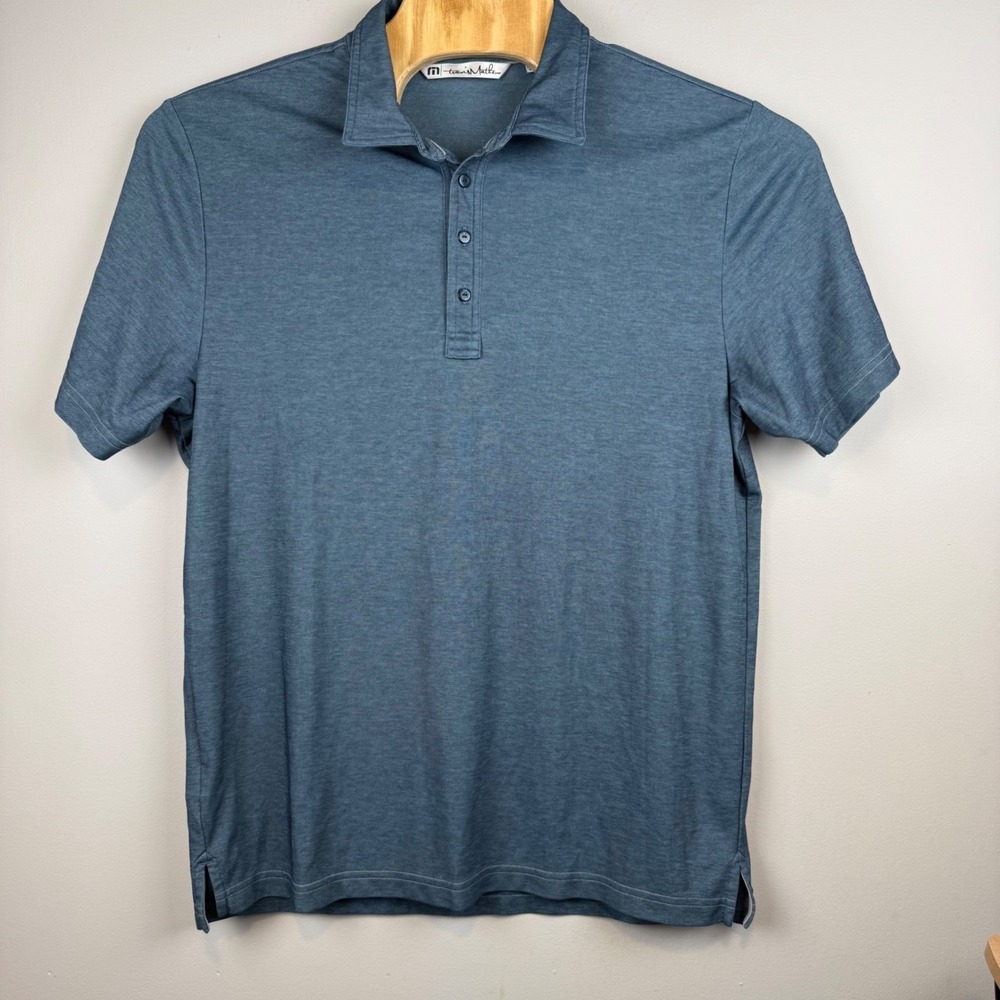 TravisMathew Men Heathered Polo Shirt XL Golfcore Country Club Preppy Activewear - Picture 2 of 13